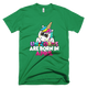 Girls Kids Unicorns Rainbow Are Born In April Birthday T-Shirt - kittentee