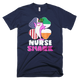 American Flag Ireland Shamrock Nurse Shark T Shirt - kittentee