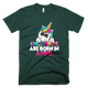 Girls Kids Unicorns Rainbow Are Born In April Birthday T-Shirt - kittentee