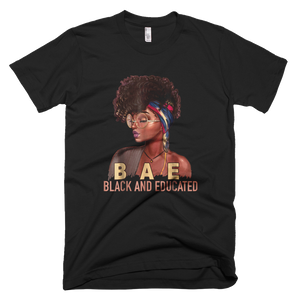 BAE Black & Educated Funny Black Queen T-Shirt - kittentee