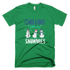Chilling With My Snowmies Funny Xmas T-Shirt - kittentee