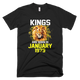 Kings are born in January 1979 Birthday T-Shirt - kittentee