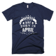 Navy, Mens Legends Are Born In April Birthday T-Shirt - kittentee