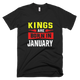Kings Are Born In January T-Shirt - kittentee