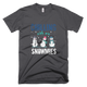 Chilling With My Snowmies Funny Xmas T-Shirt - kittentee