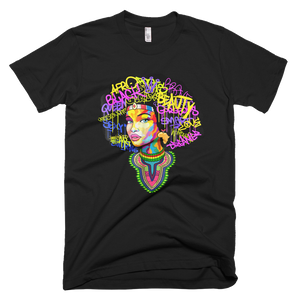 Dashiki Melanin Afro Woman T-Shirt - kittentee