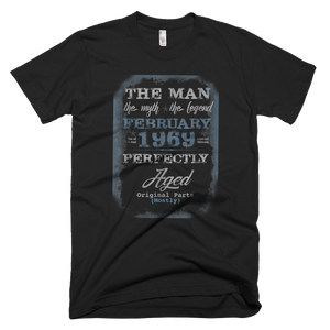 The Man Myth Legend February 1969 Birthday T-Shirt