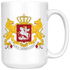Alternate Coat Of Arms Georgia Coffee Mug - Size 15oz