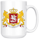 Alternate Coat Of Arms Georgia Coffee Mug - Size 15oz