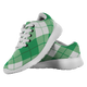 Bias plaid Scottish Clan Tartan Sneakers Blue For Men & Women - kittentee