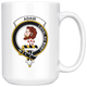 Adair Tartan Coffee Mug - size 15oz
