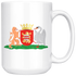 Alblasserwaard En De Landen Van Arkel Beneden De Zouwe Wapen Coffee Mug - Size 15oz