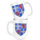 Armoiries Guy de Lusignan Coffee Mug - Size 15oz