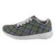 Campbell Faded Scottish Clan Tartan Sneakers Blue For Men & Women