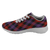 Brown Modern Scottish Clan Tartan Sneakers Blue For Men & Women
