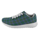 Broun Scottish Clan Tartan Sneakers Blue For Men & Women