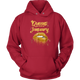 Queens Are Born In January Birthday Hoodie for Black Women
