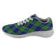 Armstrong Scottish Clan Tartan Sneakers Blue For Men & Women - kittentee