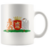 Alblasserwaard En De Landen Van Arkel Beneden De Zouwe Wapen Coffee Mug - Size 11oz