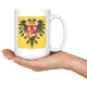 Arms Of Charles VI, Holy Roman Emperor-Shield Coffee Mug - Size 15oz