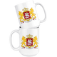 Alternate Coat Of Arms Georgia Coffee Mug - Size 15oz