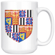Arms Of Alexander Mountbatten, 1st Marquess Of Carisbrooke Coffee Mug - Size 15oz
