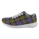 Carnegie Ancient Scottish Clan Tartan Sneakers Blue For Men & Women