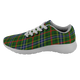 Bisset Pattern Scottish Clan Tartan Sneakers Blue For Men & Women - kittentee