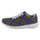 Adam Scottish Clan Tartan Sneakers Blue For Men & Women - kittentee