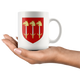 Arms Of Clan Skene Of Skene Coffee Mug - Size 11oz