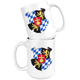 Arms of Charles V Holy Roman Emperor, Charles I as King of Spain In Italy Coffee Mug - Size 15oz