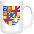 Arms Of Arthur Plantagenet,1st Viscount Lisle Coffee Mug - Size 15oz