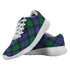 Blackwatch Modern Scottish Clan Tartan Sneakers Blue For Men & Women