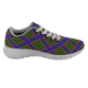 Adam Scottish Clan Tartan Sneakers Blue For Men & Women - kittentee