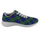 Abercrombie Hunting Scottish Clan Tartan Sneakers Blue For Men & Women - kittentee
