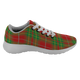 Burnett Ancient Scottish Clan Tartan Sneakers Blue For Men & Women